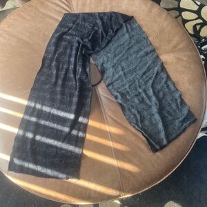 Calvin Klein Black Logo Scarf
